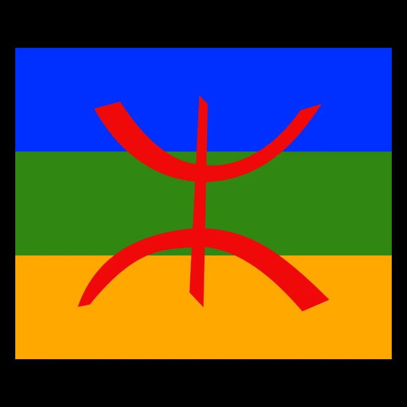 Amazigh Berber flag Imazighen