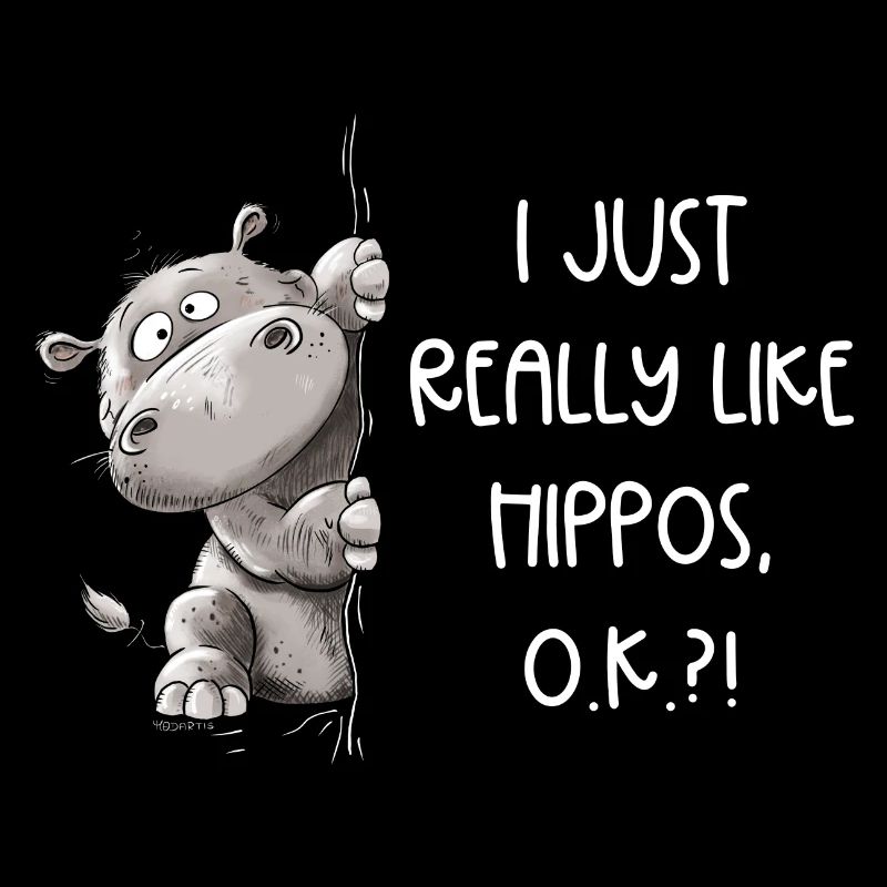 I Just Really Like Hippos I Nilpferd I Flusspferd