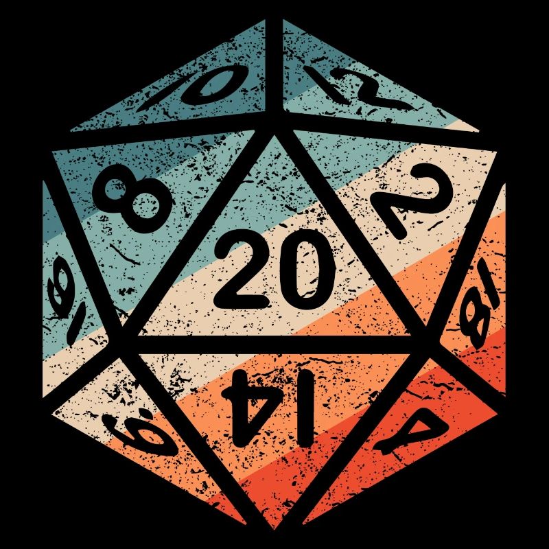 Dice Board Game Dragon Gamer Gift RPG D20