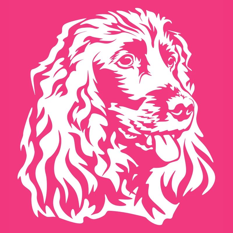 Tête de Cocker Spaniel "Black Edition"