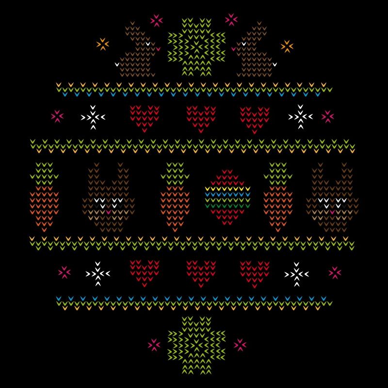 Easter motifs in knitting pattern style for Easter