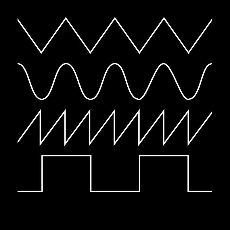 Synthesizer Waveforms (white font) #1 