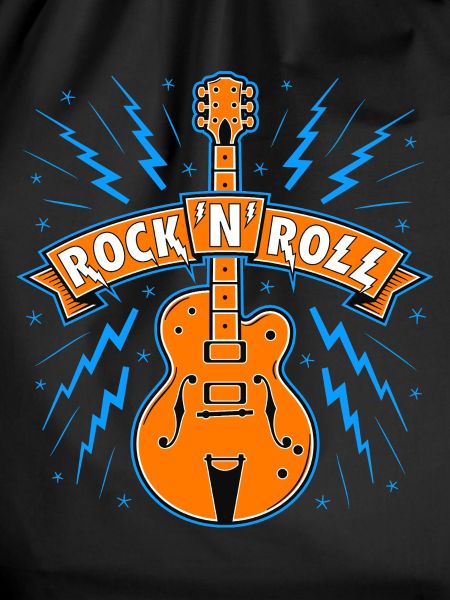 Rock'N'Roll Banner with Guitar