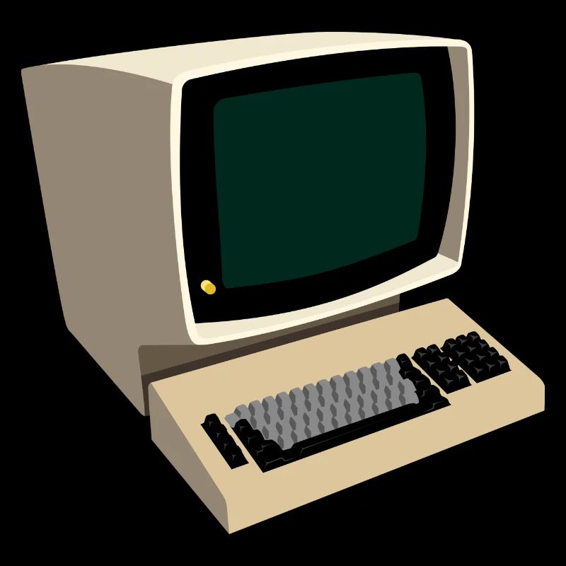 70-er Jahre Retro Terminal Computer