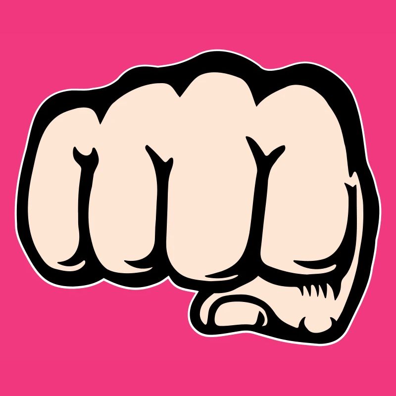 Fist hand icon front