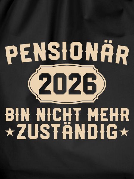 Pensioner 2026 No longer responsible