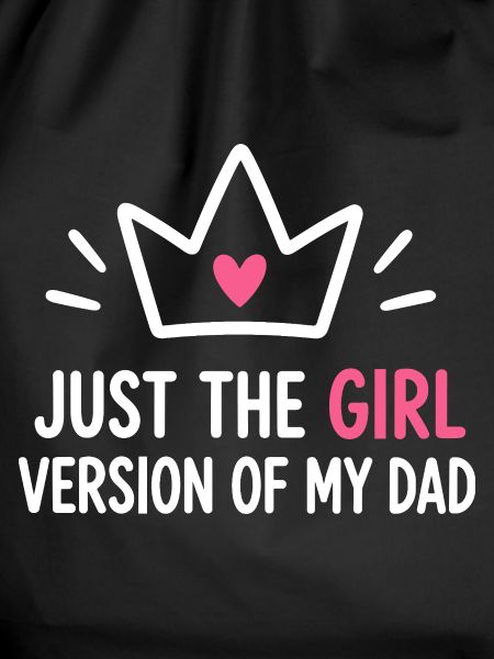 Mädchenversion von Dad Crown Tee