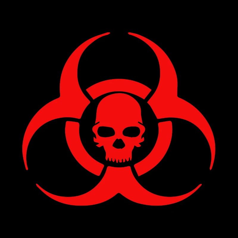 Icône de crâne Biohazard