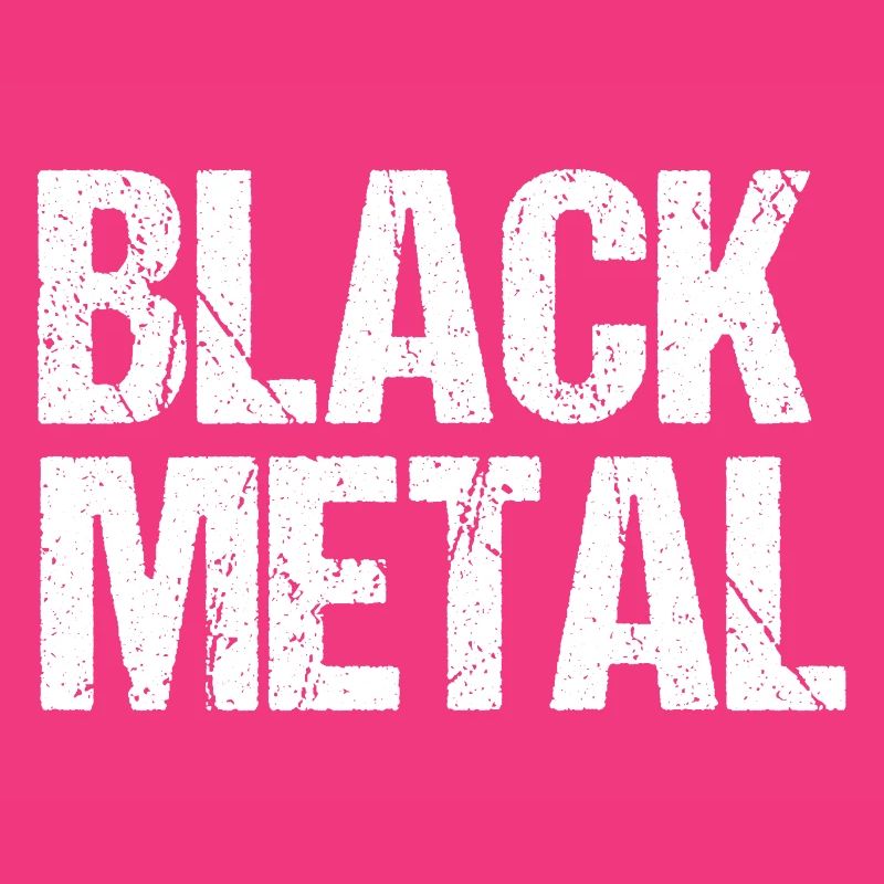 Black Metal Distressed Text