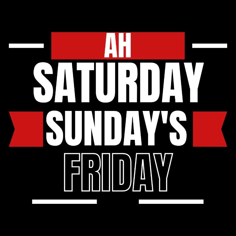 Ah, Weekend Days Mashup Tee
