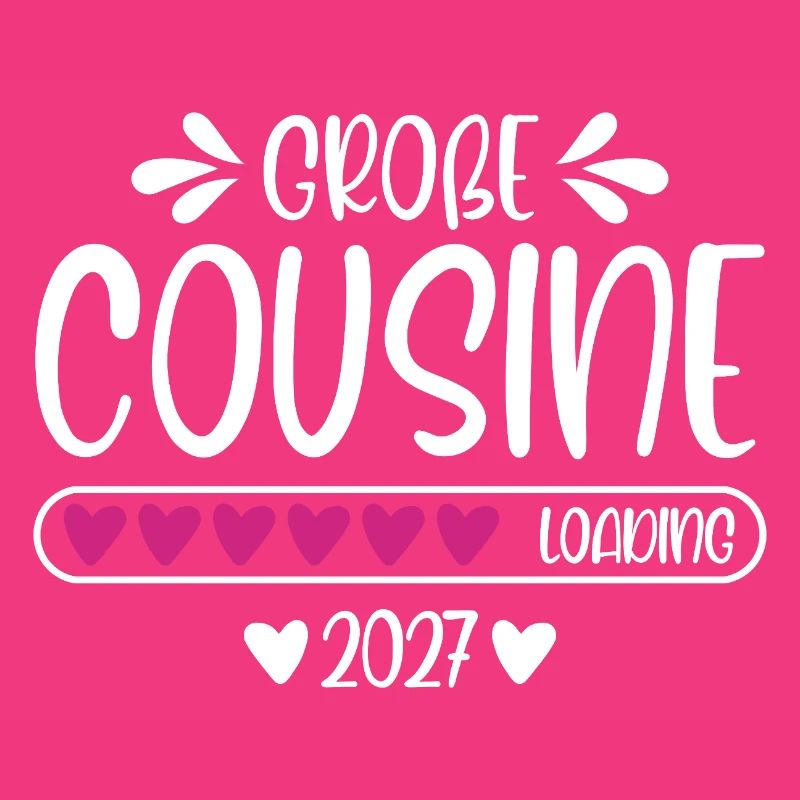 Große Cousine 2027 loading Herzchen Ladebalken