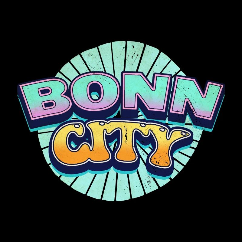 Bonn Germany City Font Pop Art Comic