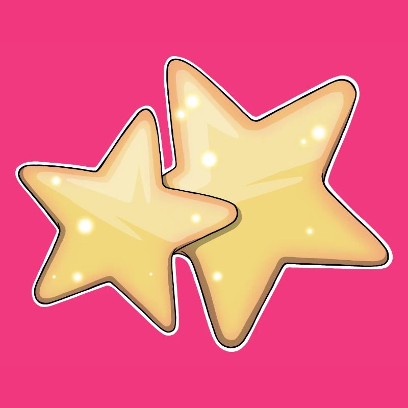 Glowing Starry Pattern Design for Apparel