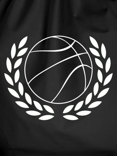 Basketball in Laurel Wreath Emblem