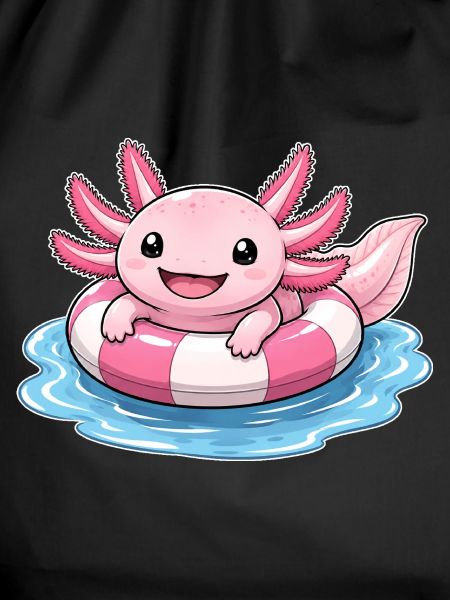 Süßer Axolotl im Schwimmring
