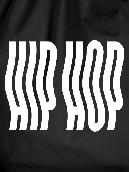 Hip Hop liquid wavy logo