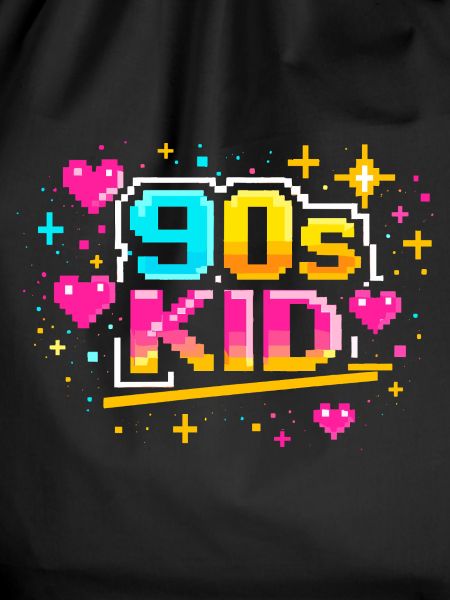 90er Pixelkid Neon Retro