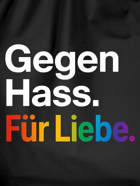 Regenbogen Liebe Statement Spruch Shirt CSD