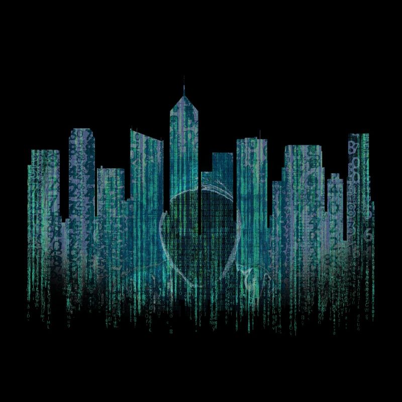 Hacker City Skyline