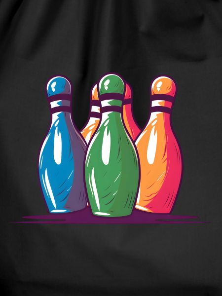 Bowling Pins Comic Style