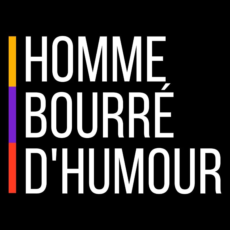 Homme bourré d'humour