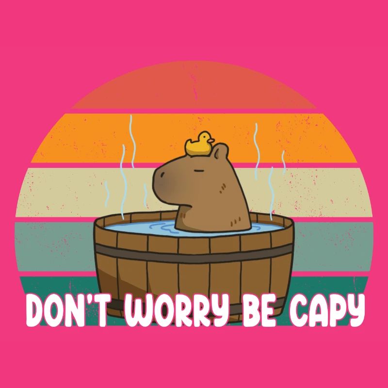 Don't Worry Be Capy Cute Capybara