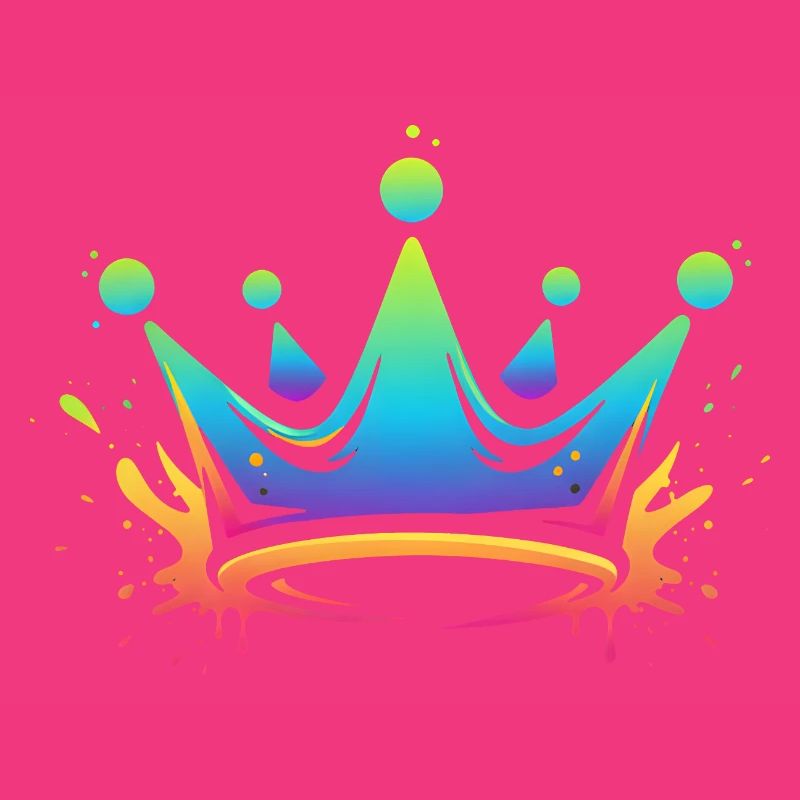 Regenbogen Kronen Splash