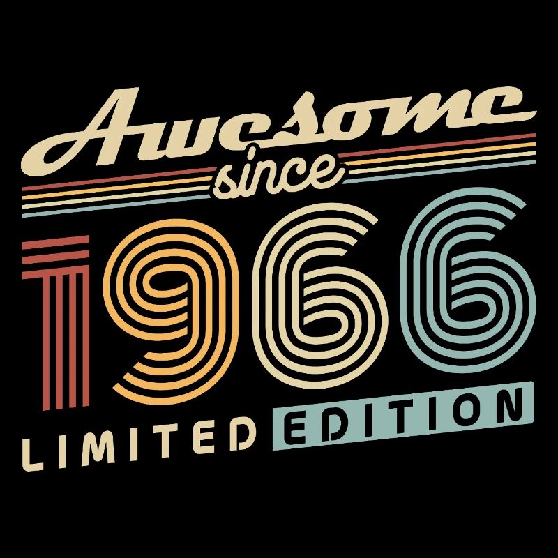 Cadeau de 60e anniversaire 1966 Vintage Retro