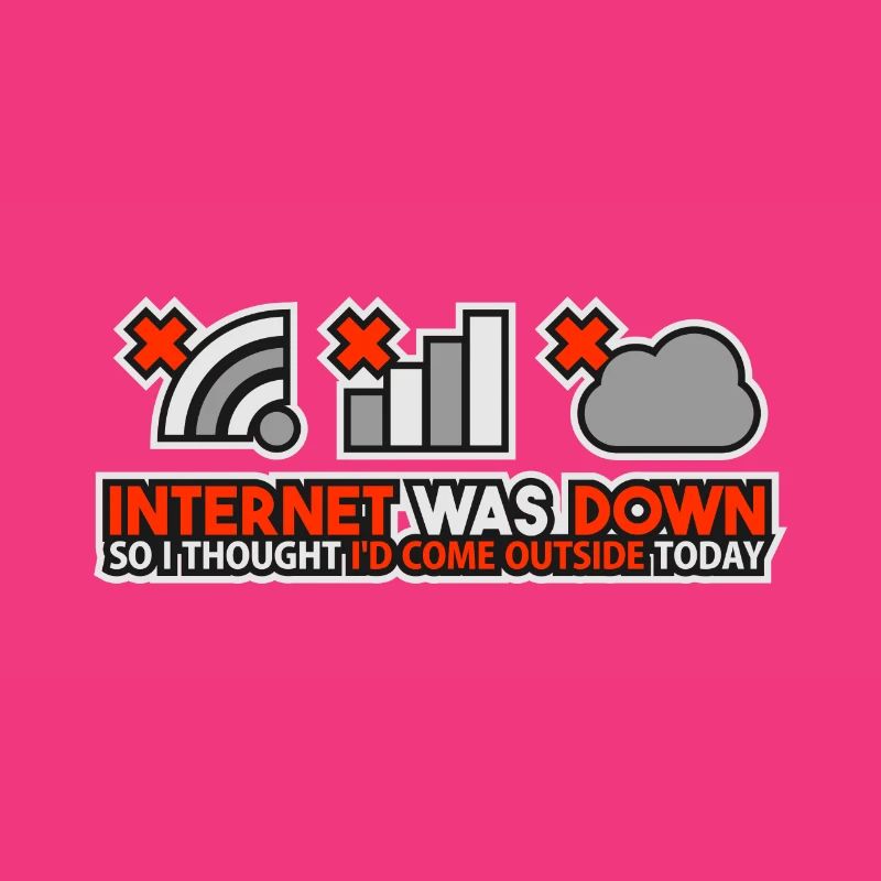 Internet Was Down - Offline Programmer Computer