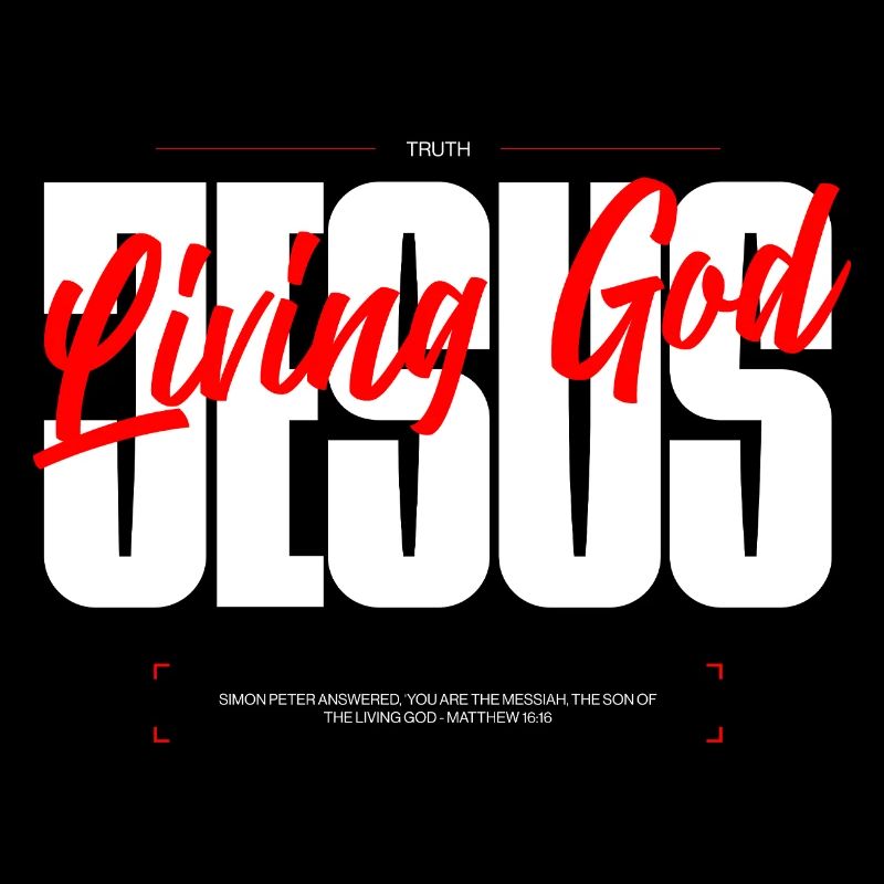 Typographie du Dieu vivant Tee