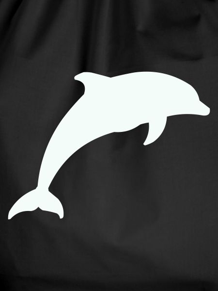 Leuchtender Delfin Silhouette