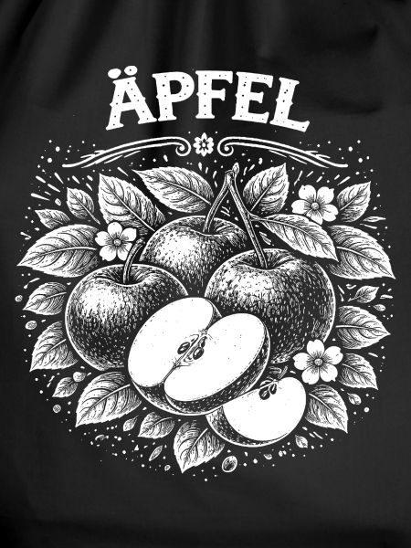 Apple Woodcut Botanical Print