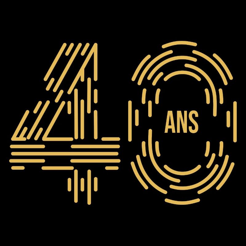 Design Chiffres Anniversaire 40 ans Original