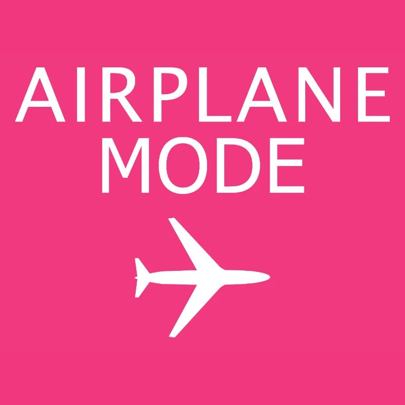 Flugzeugmodus aktivierter Flugmodus Luftfahrtkunst