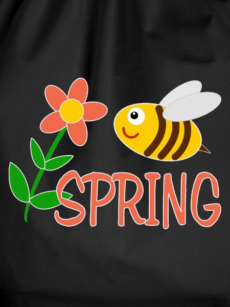 Spring motif with bee