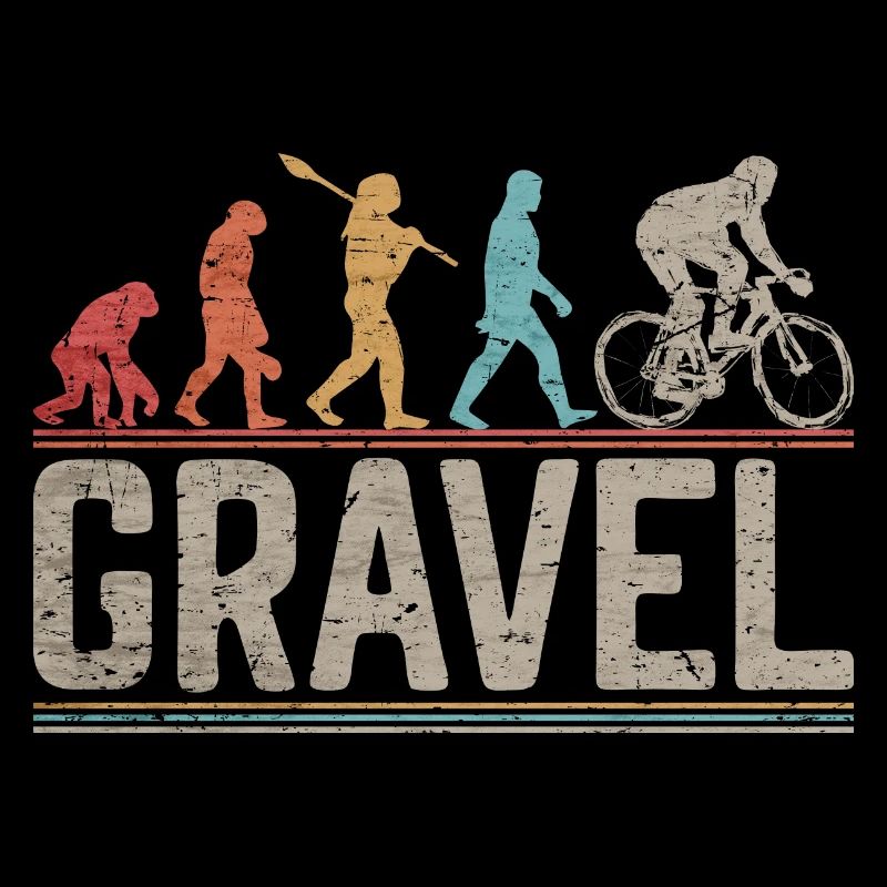 Ride Gravel Bike Evolution of Man Funny Bicycle