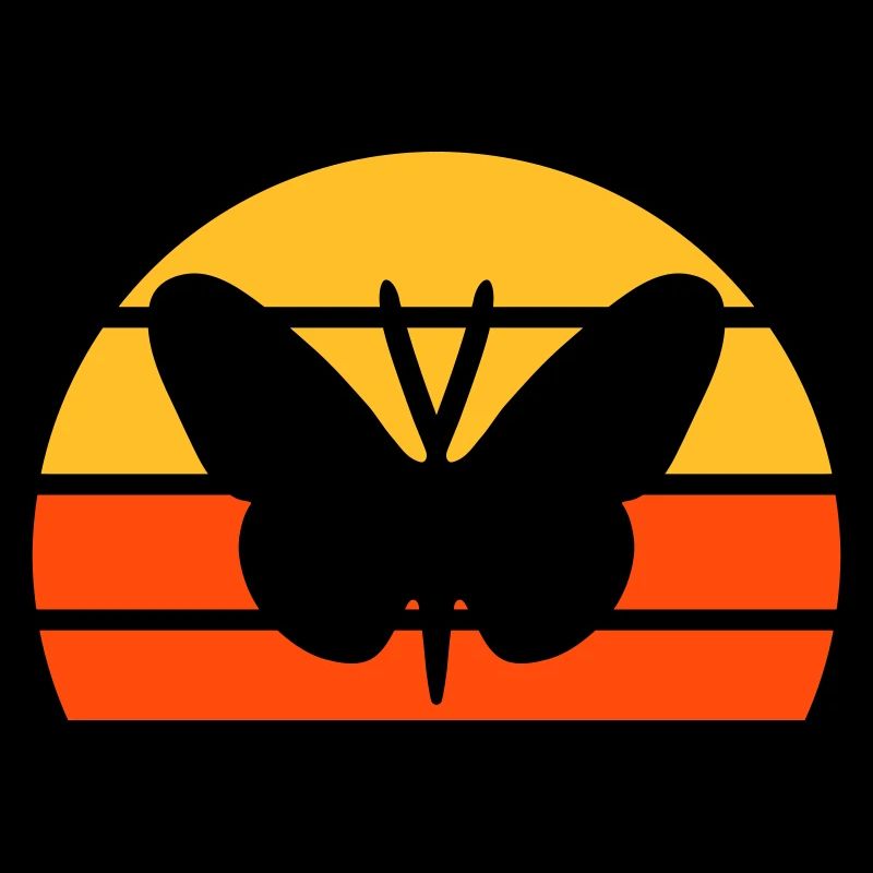 Schmetterling vor einer Halbsonne