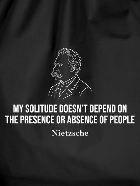 Nietzsche Solitude Quote Tee