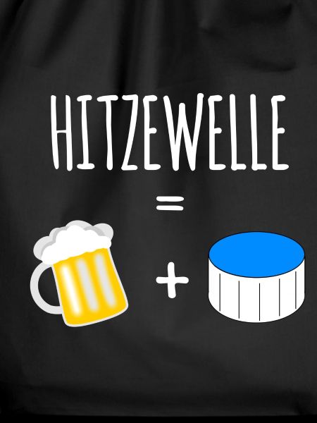 Hitzewelle mit Bier im Pool