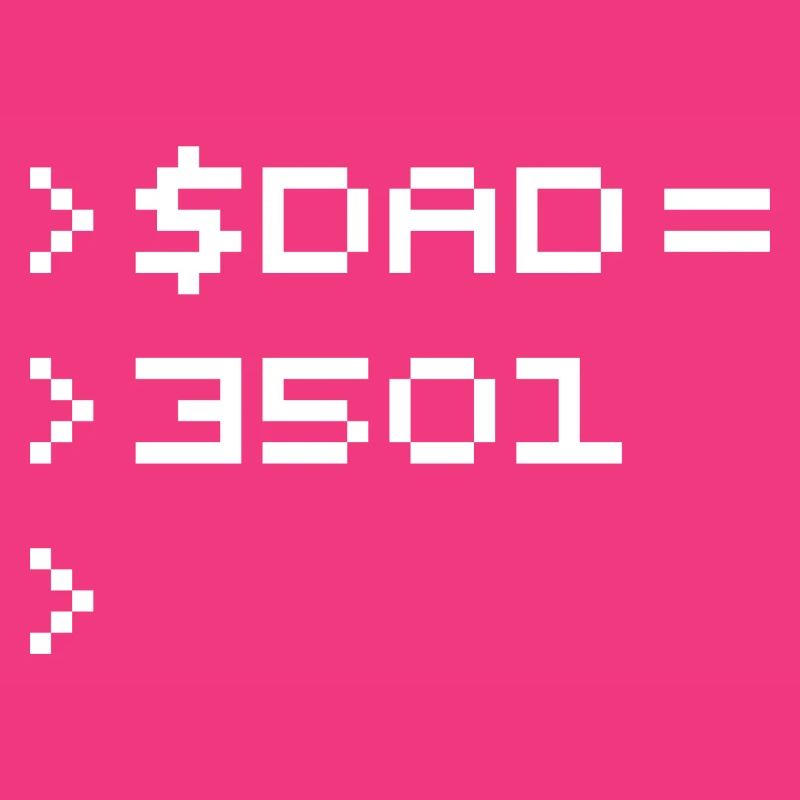 DAD Terminal de Pixels Nerd Code 8-Bits Rétro