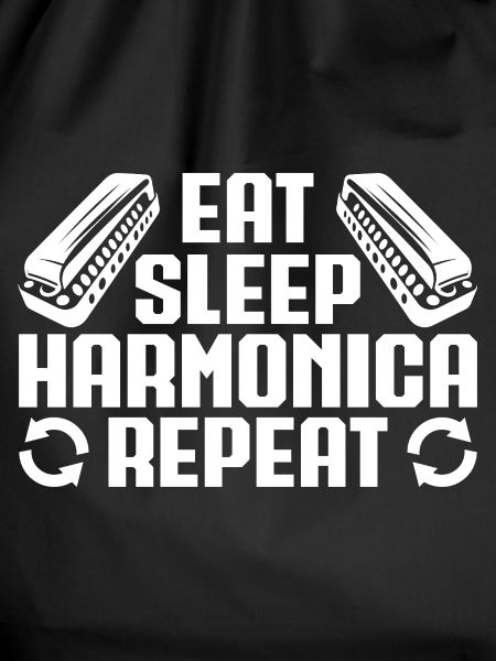 Harmonica Musican Eat Sleep Repeat Harmonica
