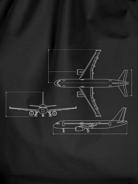Airplane Blueprint Technical Drawing
