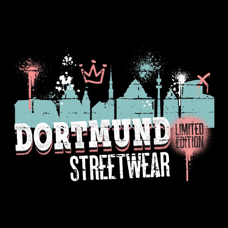 Dortmund Skyline City Germany Graffiti