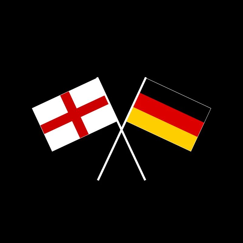 Angleterre Allemagne drapeau croisé drapeau