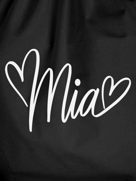 Mia Name Design with Hearts
