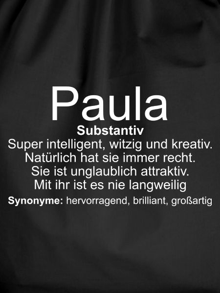 Name Definition Paula