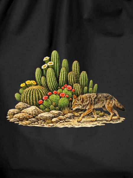 Cactus with Coyote