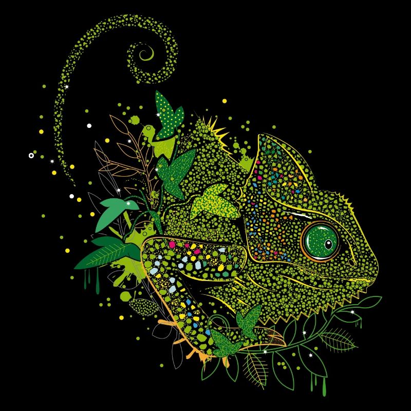 un caméléon