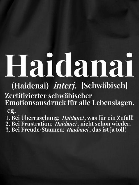 Haidanai Schwäbisch Wörterbuch Definition