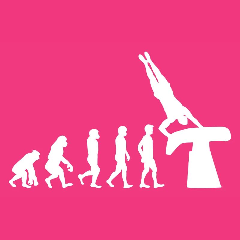 Kunstturnen Voltigier Turner Evolution Funny